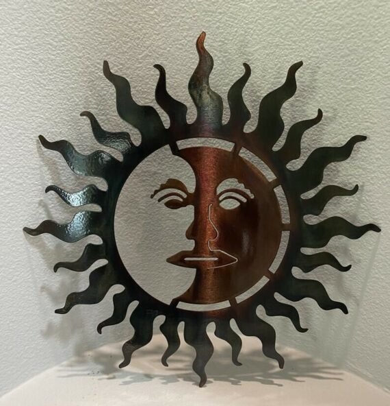 Sun And Moon Metal Wall Art