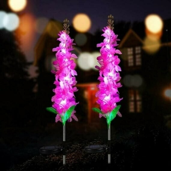 Violet Flower Solar Garden Light(SET OF TWO)
