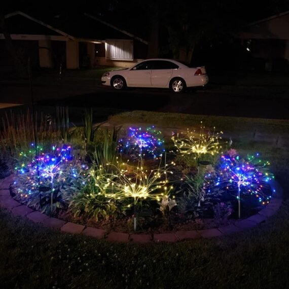 Solar Garden Lights | Solar Powered String Light w/ 2 Lighting Modes(2PCS)