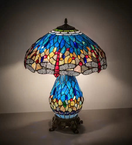 Diane 25'' Blue Table Lamp