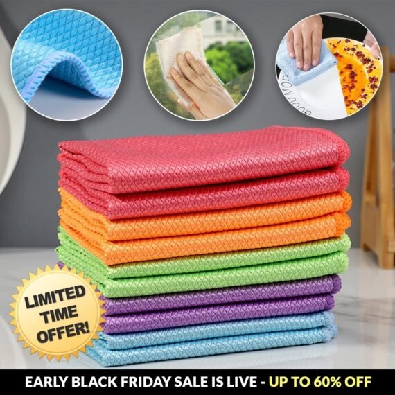 Streak-Free Miracle Cleaning Cloths - Reusable