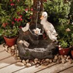Duck And Squirrel Family Patio Graden Decor