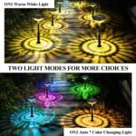 Waterproof Warm & 7 Color Changing Bright LED Solar Light