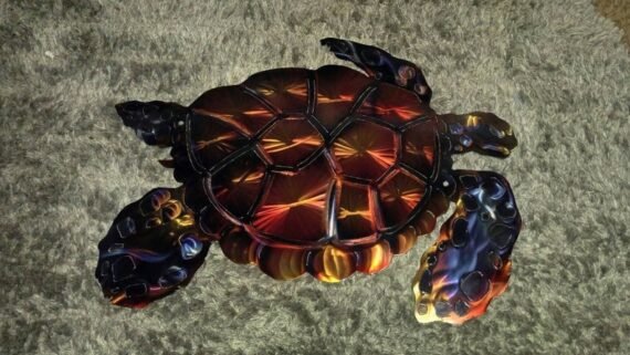 Turtle Metal Wall Sculpture