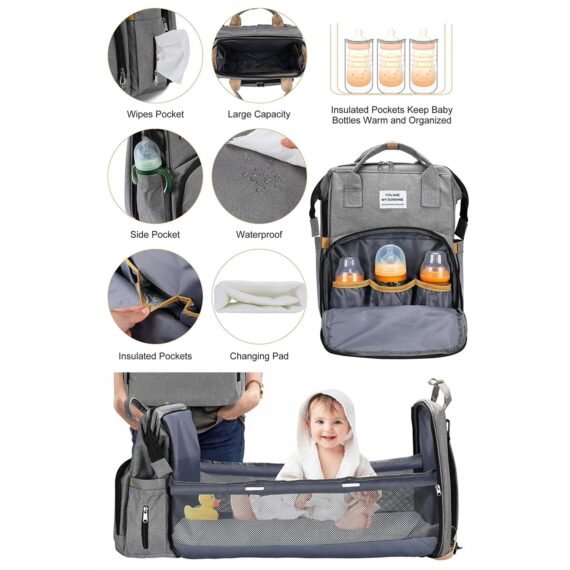 🔥Clearance Price🔥 Diaper Bag Backpack with Changing Station😍
