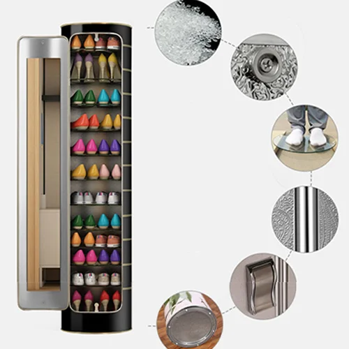 🎉خزانة أحذية دوارة معقمة ذكية